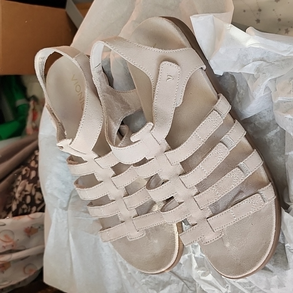 Vionic Palm Ritta Light Grey Sandals [B20]